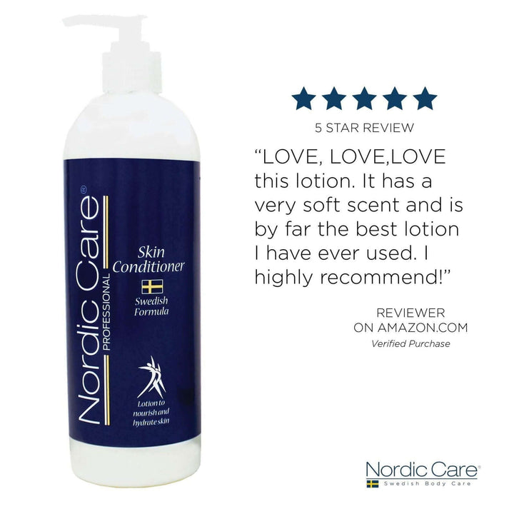 Nordic Care Foot Care Cream bundle pack & skin Conditioner with 5 star review on Amazon