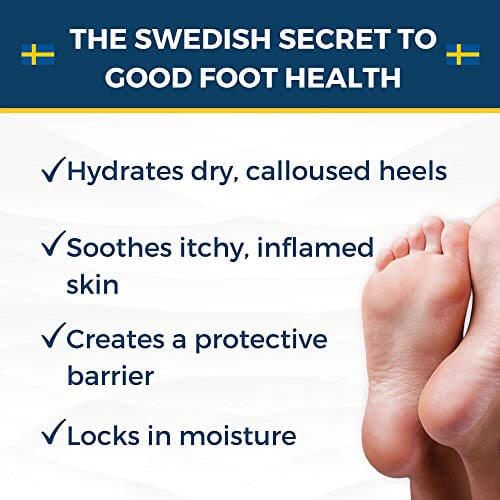 Nordic Care Foot Care Cream bundle pack & travel size features benefits for good foot health like hydration and moisture retention.