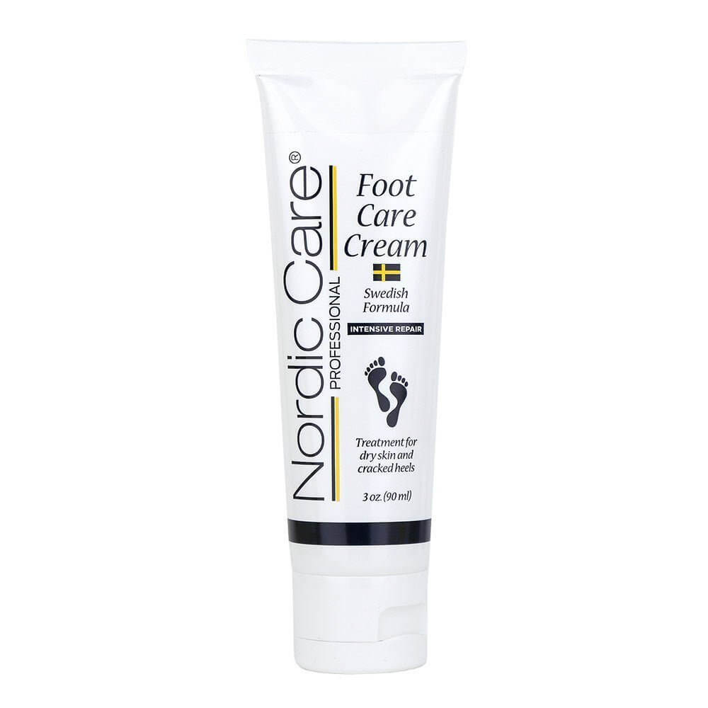 Nordic Care Foot Care Cream intensive repair for dry feet in a tube packaging with moisturizing formula