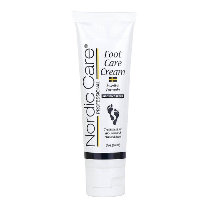 Nordic Care Foot Care Cream intensive repair for dry feet in a tube packaging with moisturizing formula