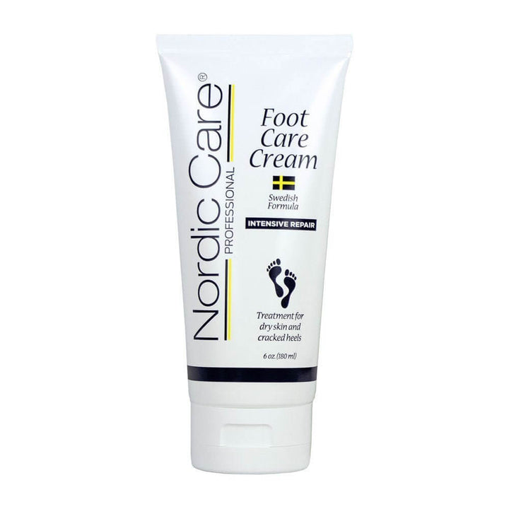 Nordic Care Foot Care Cream in a tube for intensive repair of dry feet and cracked heels.