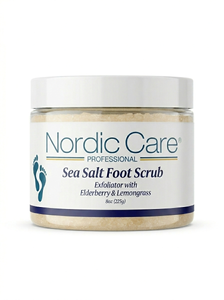 Sea Salt Foot Scrub with Elderberry & Lemongrass