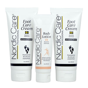 Foot Care Cream 2-pack + Body Lotion