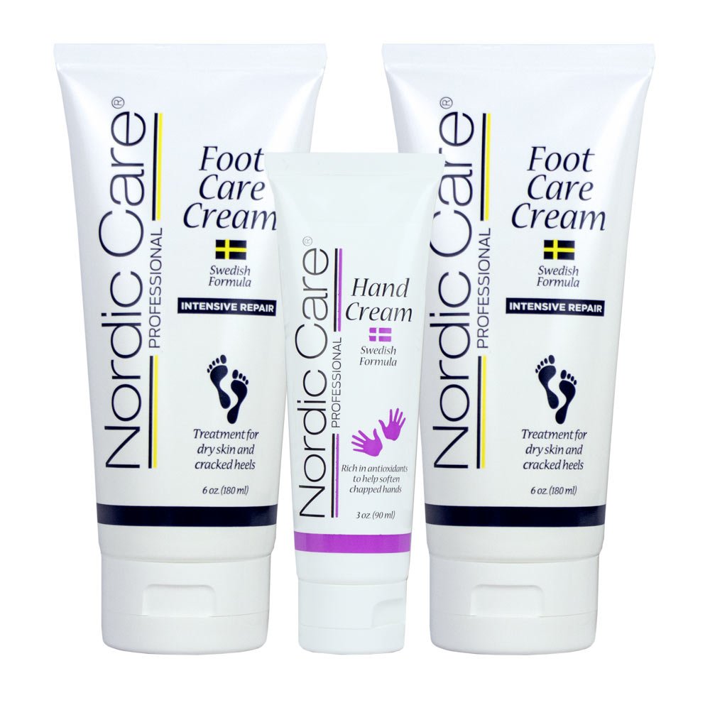 Foot Care Cream 2-pack and 3 oz Hand Cream