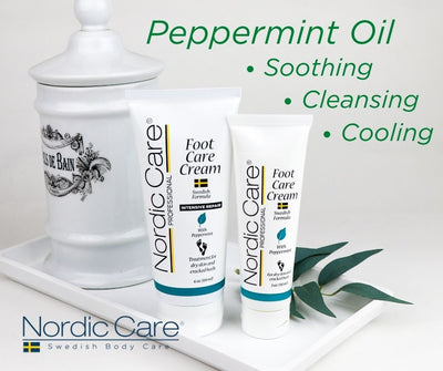 Foot Care Cream/ Peppermint Oil 6oz - Nordic Care